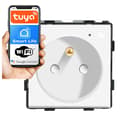 Miniatyrbillede 1 af 8: El-stik modul med pin 230V Wi-Fi hvid