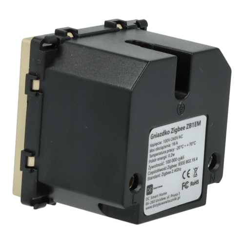 Sähköpistokemoduuli nastalla 230V ZigBee kultaa