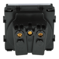 Miniatyrbillede 1 af 5: Stikmodul med klap sort DC SMART HOME