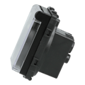 Miniatyrbillede 2 af 5: Stikmodul med klap sort DC SMART HOME