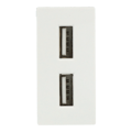 Miniatyrbillede 1 af 7: USB opladermodul dobbelt hvid DC SMART HOME