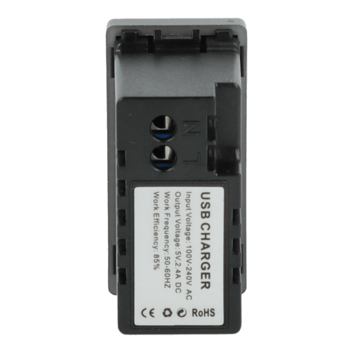 Dobbelt USB-opladermodul Grå DC SMART HOME