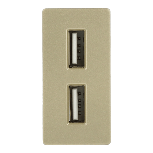 Dobbelt guld usb opladermodul DC SMART HOME