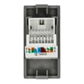 Miniatyrbillede 4 af 6: LAN CAT6 RJ45 fatningsmodul internetgrå DC SMART HOME