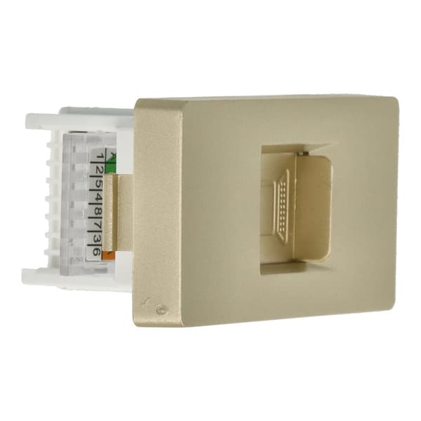 LAN CAT6 RJ45 liitäntämoduuli internet kultaa DC SMART HOME