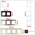 Miniatyrbillede 8 af 8: Enkelt glasramme 1F Hvid DC Smart Home