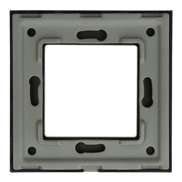 Enkelt glasramme 1F Sort DC Smart Home