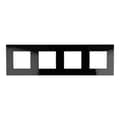 Miniatyrbillede 1 af 5: Glasramme Quadruple 4F Sort DC Smart Home