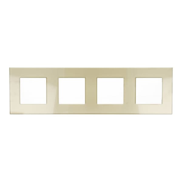 Glasramme Quadruple 4F Gold DC Smart Home