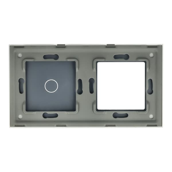 Dobbelt glaspanel 1G1F Hvid DC Smart Home