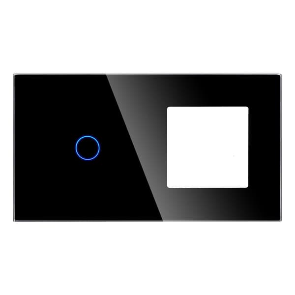 Kaksinkertainen lasipaneeli 1G1F musta DC Smart Home