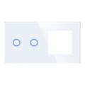 Miniatyrbillede 1 af 5: Dobbelt glaspanel 2G1F Hvid DC Smart Home