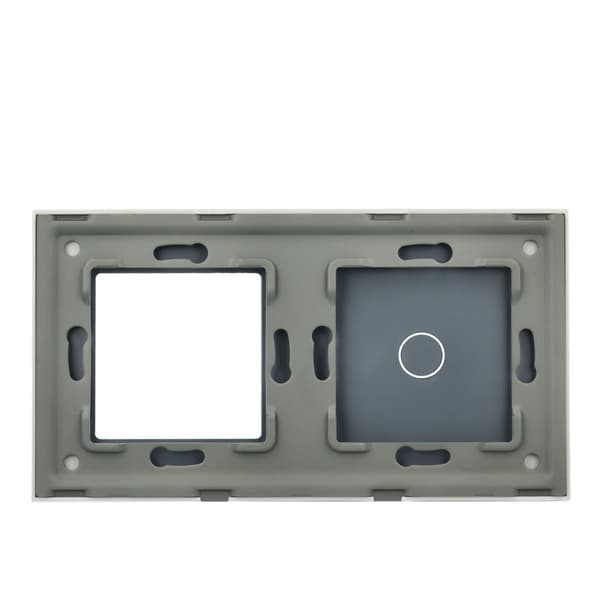 Dobbelt glaspanel 1F1G Hvid DC Smart Home