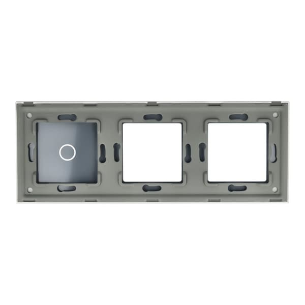 Triple Glas Panel 1G2F White DC Smart Home