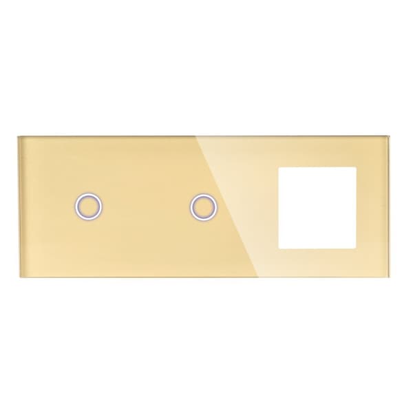 Triple Glas Panel 1G1G1F Gold DC Smart Home