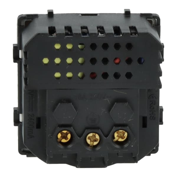 El-stik modul med hurtig USB oplader AC 230V enkelt hvid 20W 4A