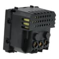 Miniatyrbillede 3 af 6: El-stik modul med hurtig USB oplader AC 230V enkelt sort 20W 4A