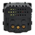 Miniatyrbillede 4 af 6: El-stik modul med hurtig USB oplader AC 230V enkelt sort 20W 4A