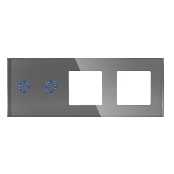 Kolminkertainen lasipaneeli 2G2F harmaa DC Smart Home