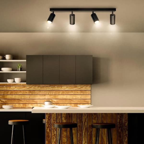 Brilagi Spot-lampa Sele 4xGU10/35W/230V svart/guld