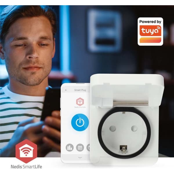 Nedis SmartLife ZBPO130FWT -älypistorasia, 16 A, 3680 W, IP44