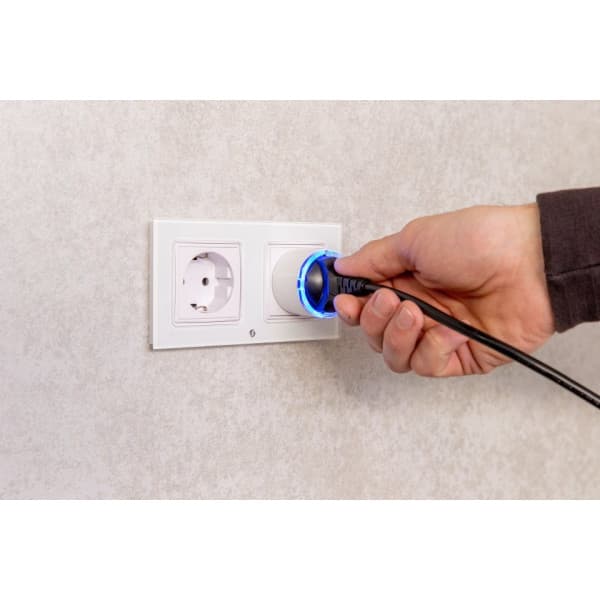 Shelly Plug S Gen3 - fjärrstyrt vägguttag för Wi-Fi-nätverk, 2500 W, 12 A, vitt