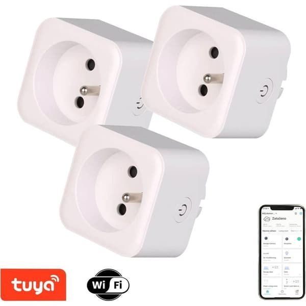 IMMAX NEO LITE Smart set 3x inomhusarmatur v2 med kontakt, typ E, WiFi