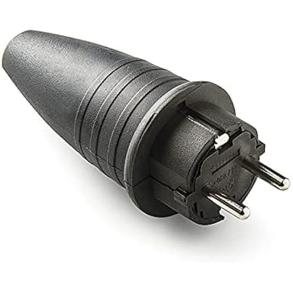 Eluttag - FAMATEL - 1144 TT - 16A - 250V - Gummi IP44 Svart