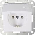 Miniatyrbild 1 av 3: KOPP single Insert 2P+E uttag med klaff HK05 arctic white
