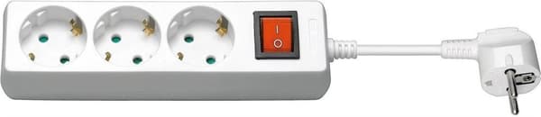 Microconnect GRU003W-SWITCH forlængerkabel 1,5 m 3 AC-udgange indendørs hvid (GRU003W-SWITCH)