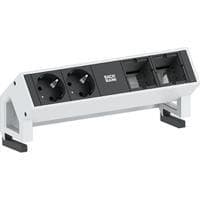 Bachmann 902.211 DESK2 2X beskyttelseskontakt 2X ABD GST18 Hvid