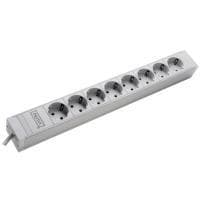 DIGITUS Professional DN-19 PDU-8 - Steckdosenleiste - Wechselstrom 230 V - Ausgangsanschlüsse: 8 (CEE 7/4)