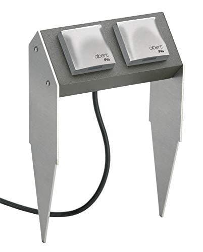 Socket spike power bar typenr. 4402, antracit/sølv, dobbeltudstyr, uden skiftefunktion