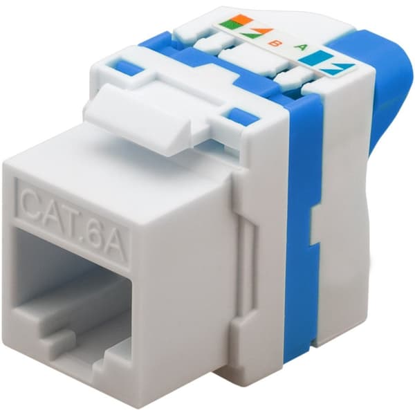 Techly CAT 6a KeyStone RJ45 Jack UTP uskærmet Værktøjsfri IWP-MD C6A/UROTT