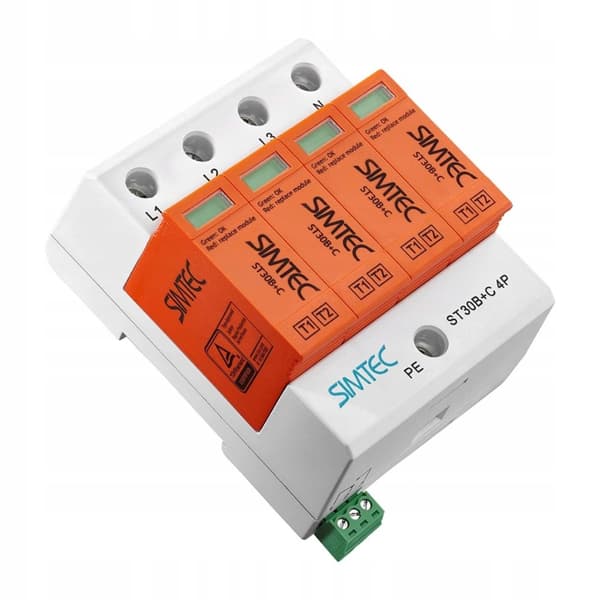 Ylijännitesuoja tyyppi 1+2 30kA SIMTEC ST30B+C