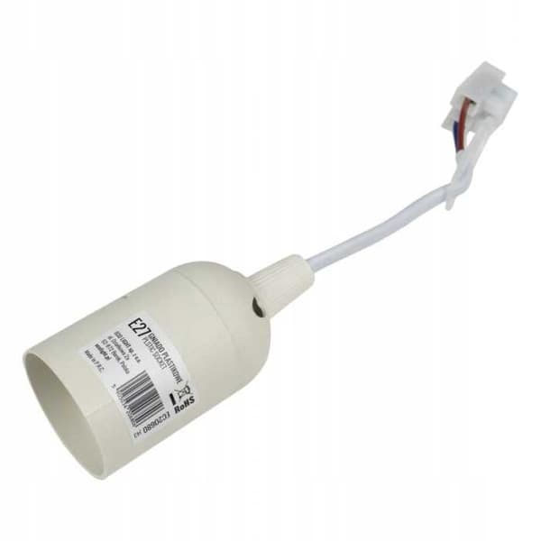 Plastikfatning E27 med pendel