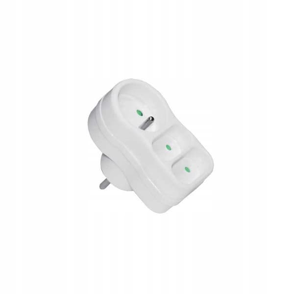Splitter 1GN Z/U RUND FLAD 16A + 2GN B/U