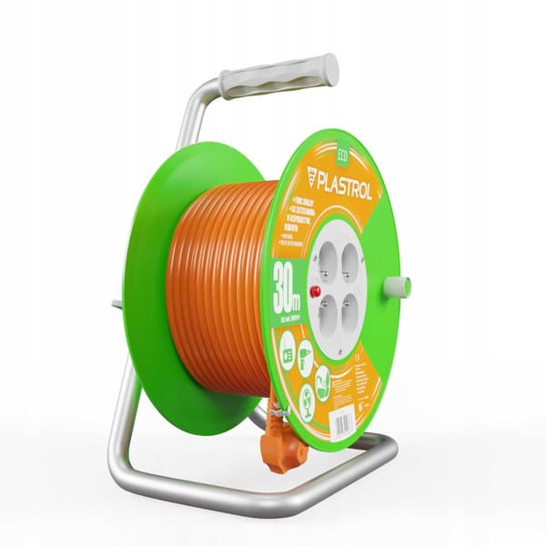 4-stik tromle forlængerledning 16A 3x1.5mm2 30m