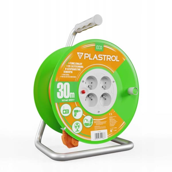 4-stik tromle forlængerledning 16A 3x1.5mm2 30m