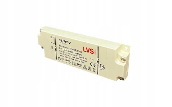 Elektronisk transformer til halogenlamper 70W