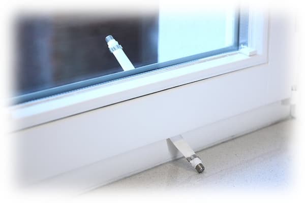 Antennekabel vinduesmuffe hvid 20cm