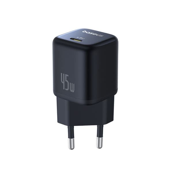 Strömadapter för laddning, 45W, USB-C, GaN - Baseus PicoGo (P10176800123-00) - Cosmic Black