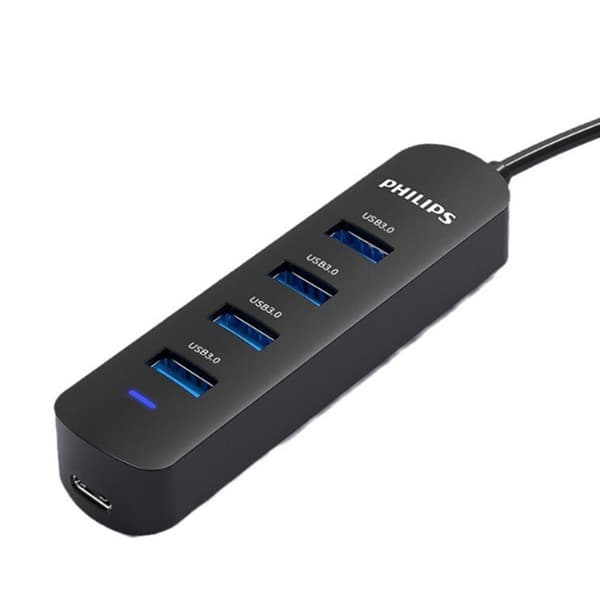 Philips USB3.0 jakaja telakointiasema Nopea 4-porttinen HUB-keskitin kannettavan tietokoneen monimuunnin 0,2 m