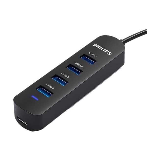 Philips USB3.0 jakaja telakointiasema Nopea 4-porttinen HUB-keskitin kannettavan tietokoneen monimuunnin 0,2 m