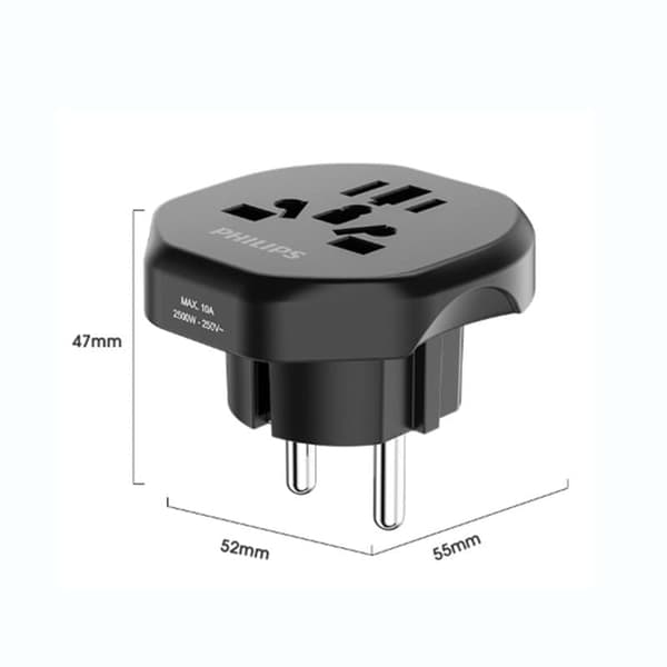 Philips Global Travel Socket/Europæisk Standard Konverter Stik/Socket Converter/1002A