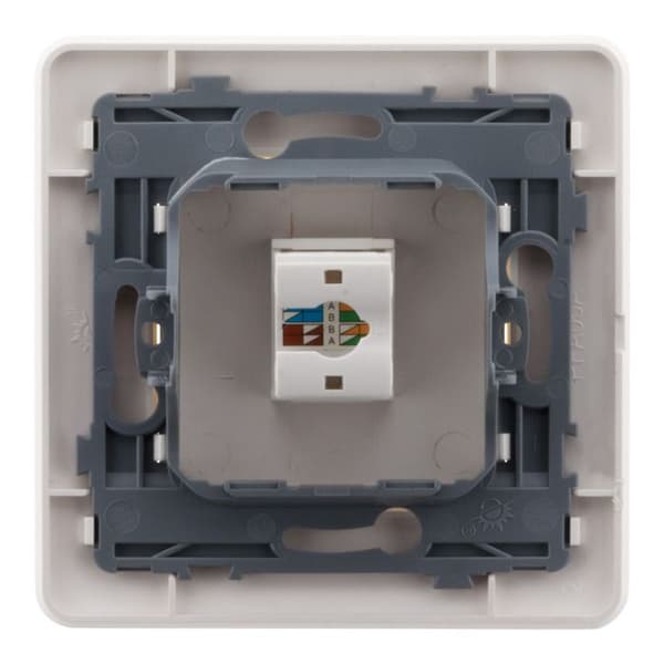 RJ45 CAT6 nätverksuttag - Vitt - Artezo - Zenitech