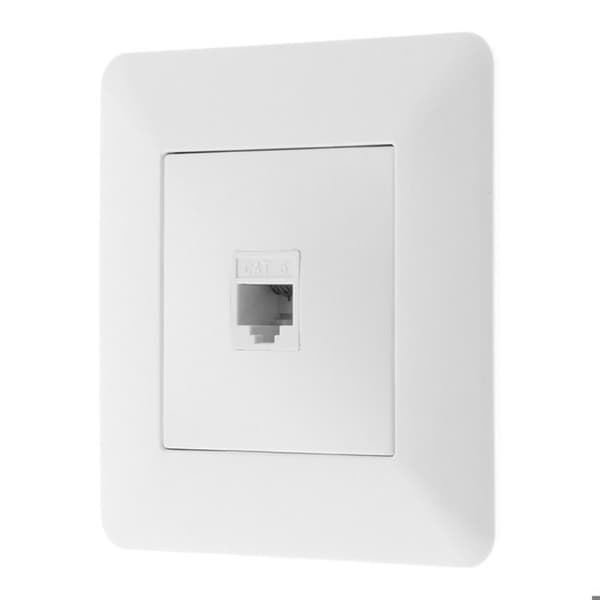 RJ45 CAT6 nätverksuttag - Vitt - Artezo - Zenitech