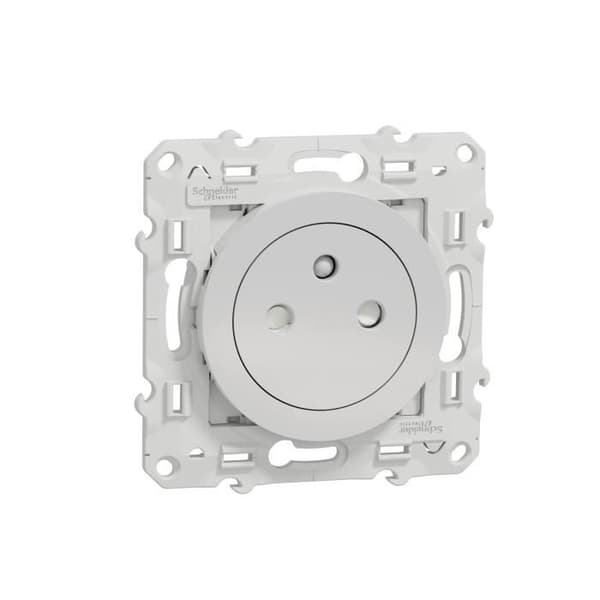 Hylsuttag - Schneider - Odace - Aluminium - 2P+E - Flush - Inredning