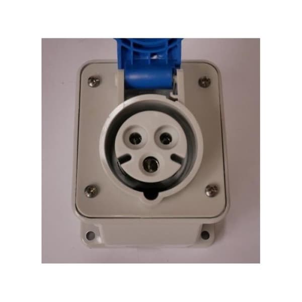 Sockeluttag - GEWISS - 2P+T 16A 230V - Blå - IP44 - Utomhus