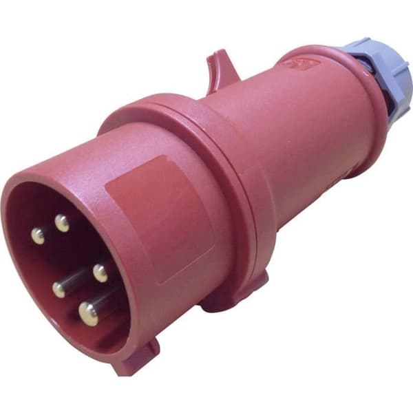 Haneplugg CEE - MENNEKES - 16 A - IP44 - Röd - Klar att installera